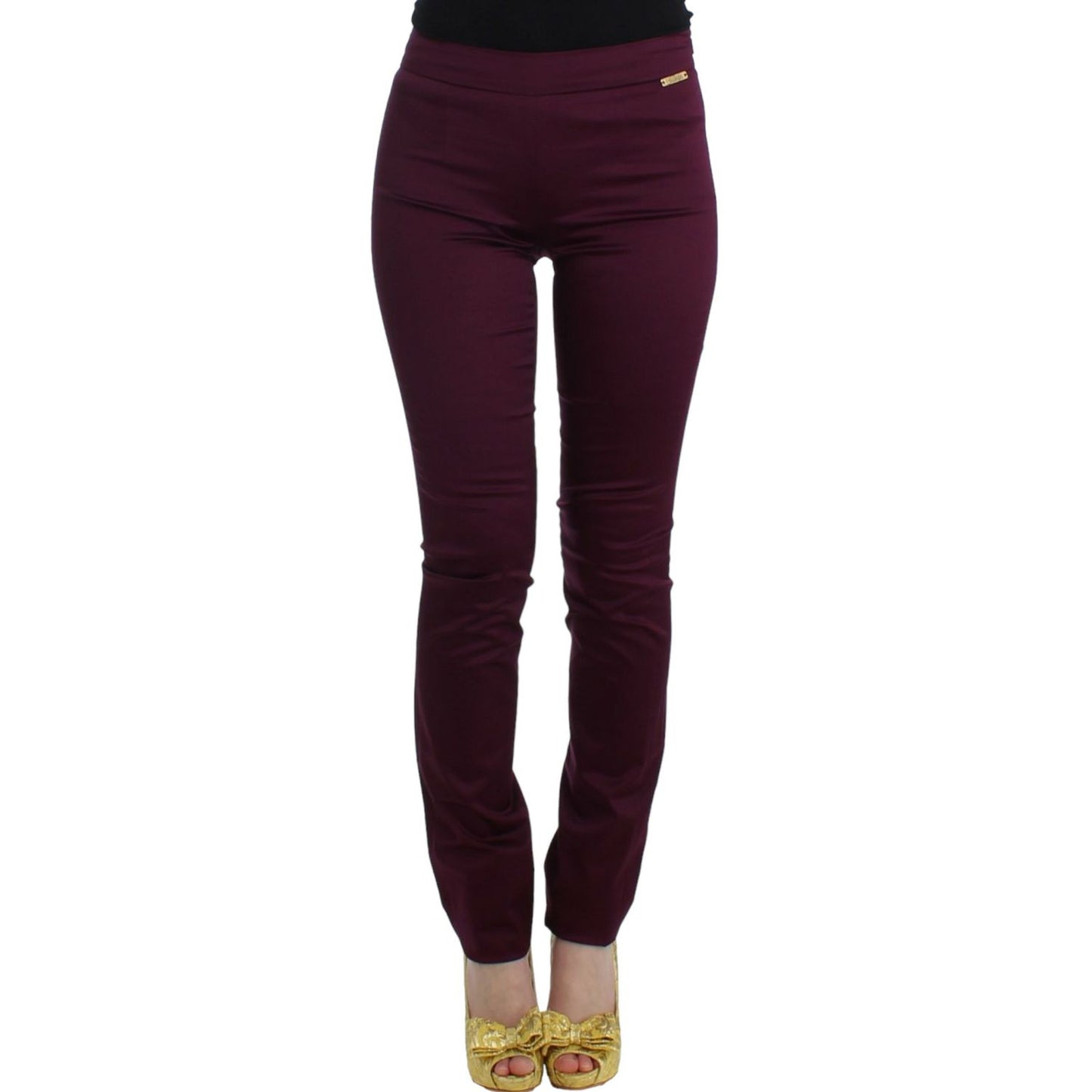 John Galliano Purple slim fit pants