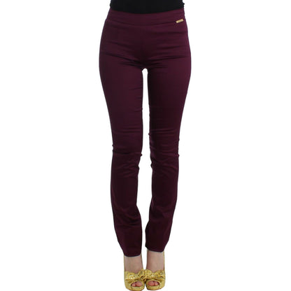 John Galliano Purple slim fit pants