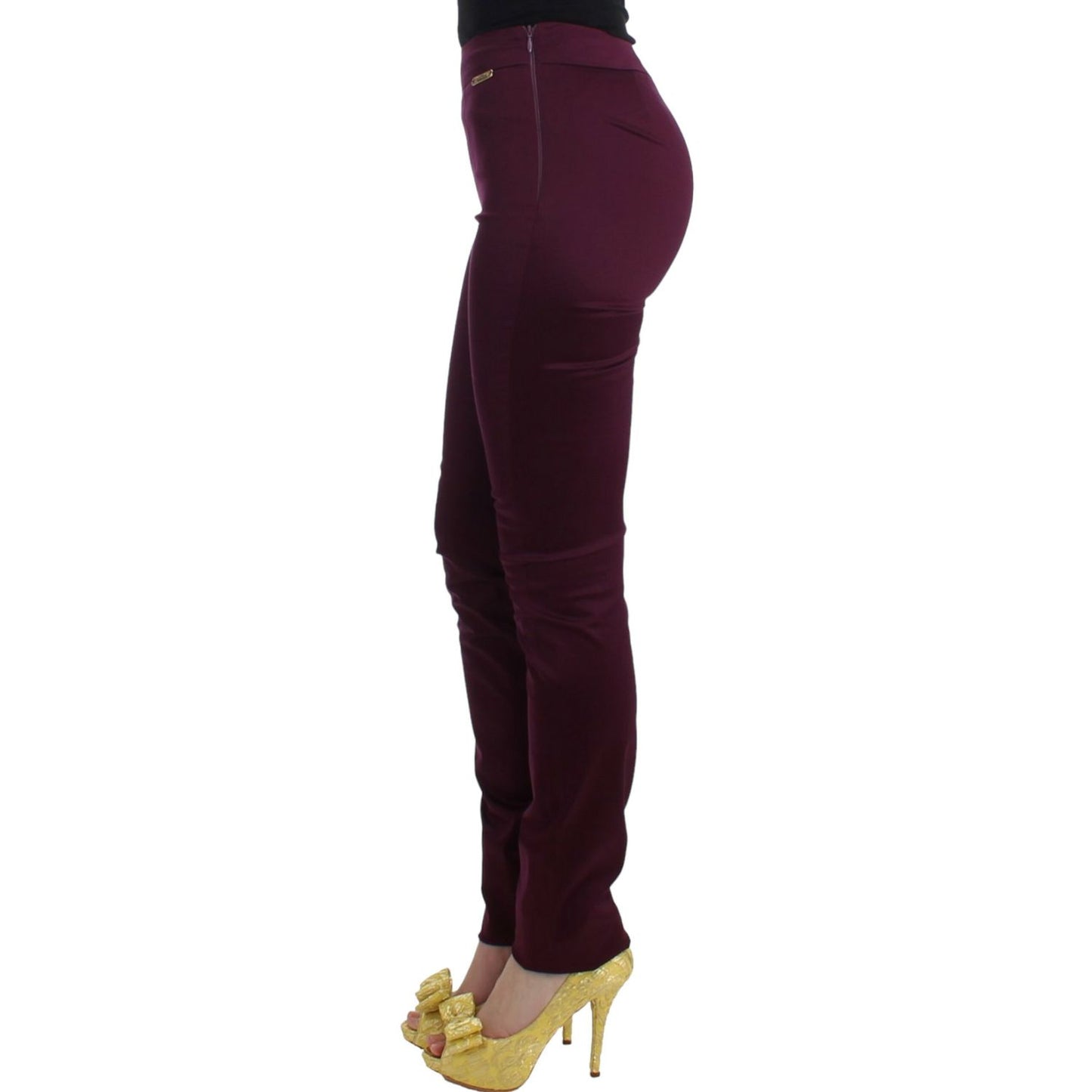 John Galliano Purple slim fit pants