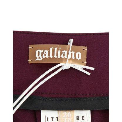 John Galliano Purple slim fit pants