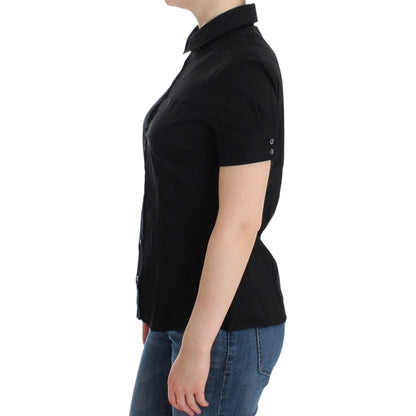 John Galliano Black cotton shirt top