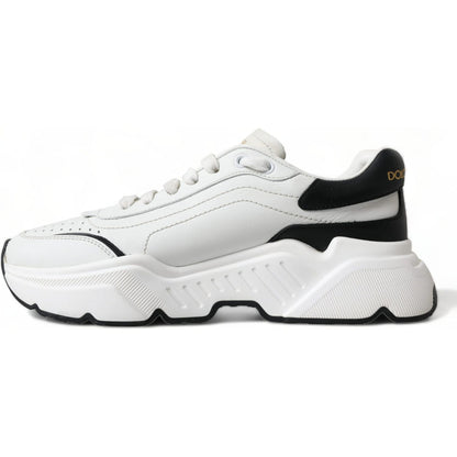 Dolce & Gabbana White Black Low Top Daymaster Sneakers Shoes Dolce & Gabbana
