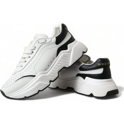 Dolce & Gabbana White Black Low Top Daymaster Sneakers Shoes Dolce & Gabbana