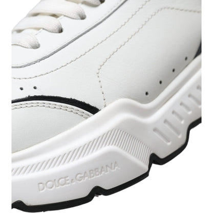 Dolce & Gabbana White Black Low Top Daymaster Sneakers Shoes Dolce & Gabbana
