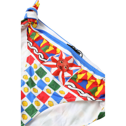 Dolce & Gabbana Multicolor Carretto Bottom Swim Beachwear Bikini Dolce & Gabbana