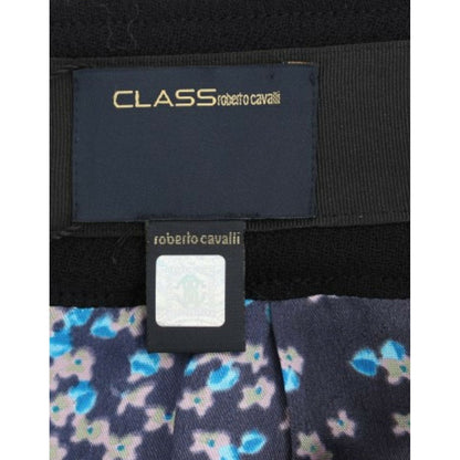 Cavalli Black wool pencil skirt