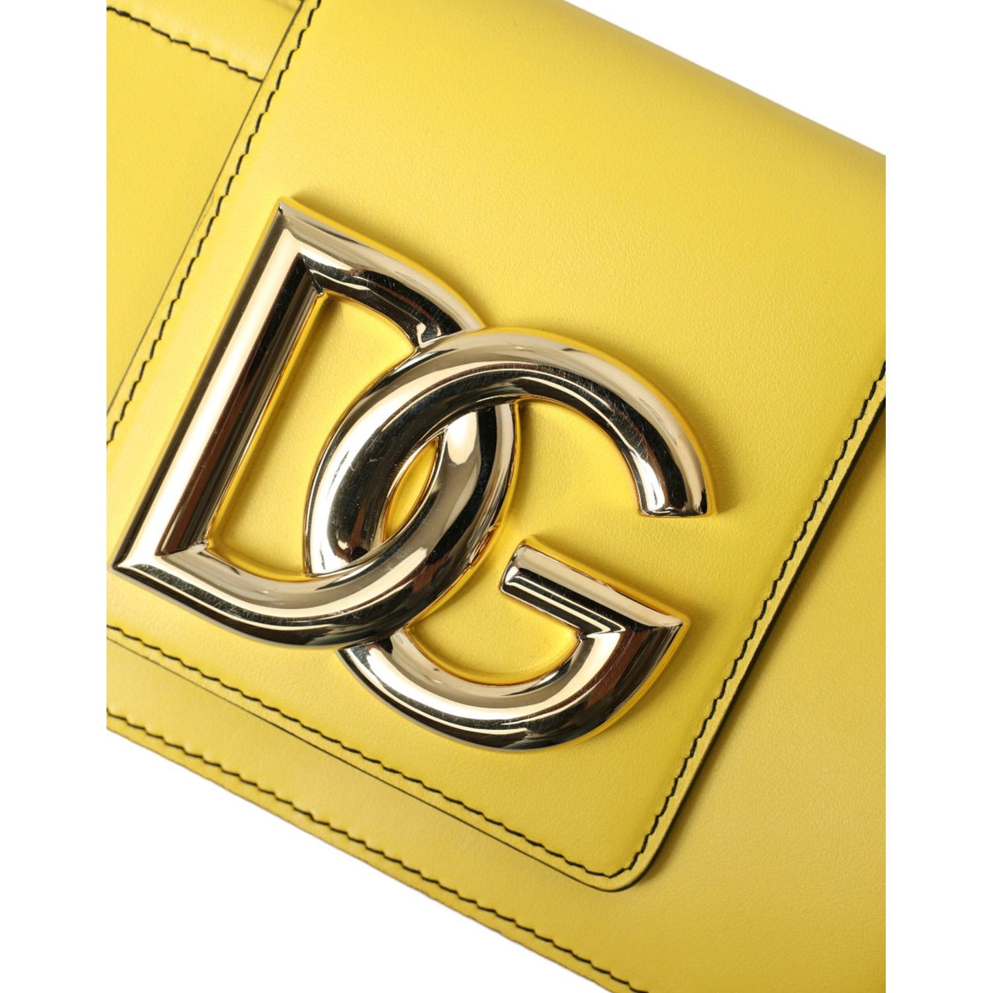 Dolce & Gabbana Exquisite Yellow Leather Eyewear Case Dolce & Gabbana