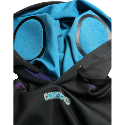 Dolce & Gabbana Black Logo Print Hooded Sweatshirt Sweater Dolce & Gabbana