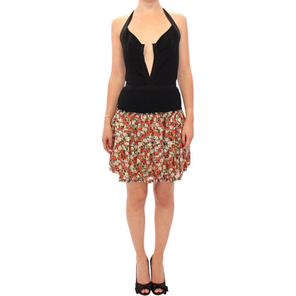 Dolce & Gabbana Multicolor floral bubble halterneck dress Dolce & Gabbana