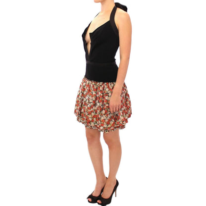 Dolce & Gabbana Multicolor floral bubble halterneck dress Dolce & Gabbana