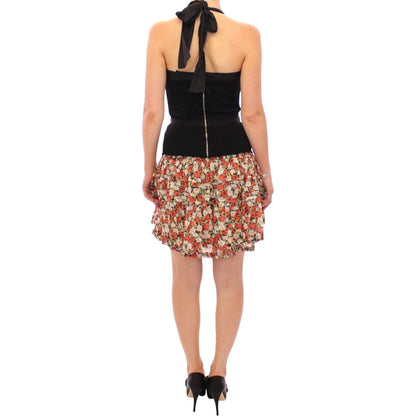 Dolce & Gabbana Multicolor floral bubble halterneck dress Dolce & Gabbana