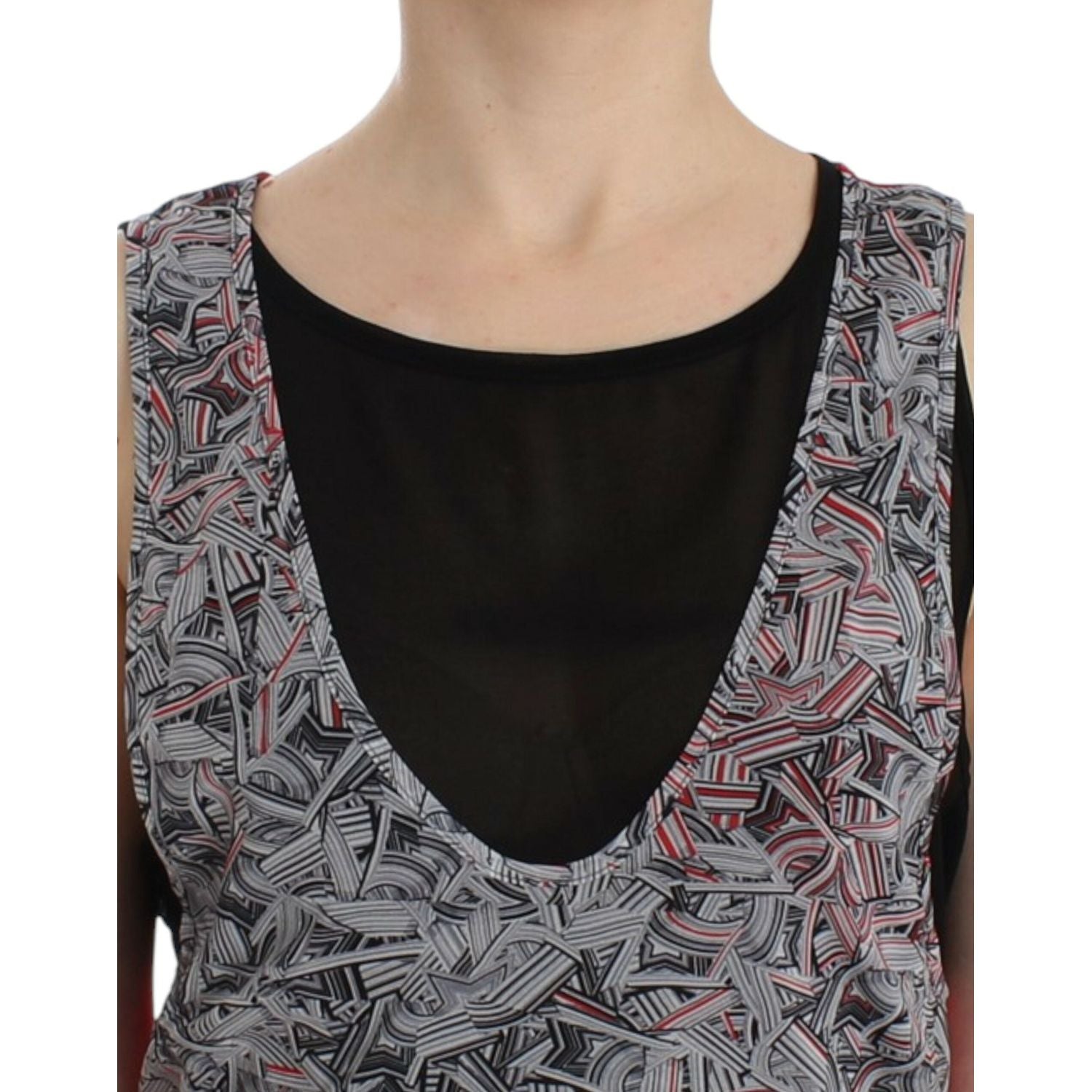 Costume National Black sleeveless top