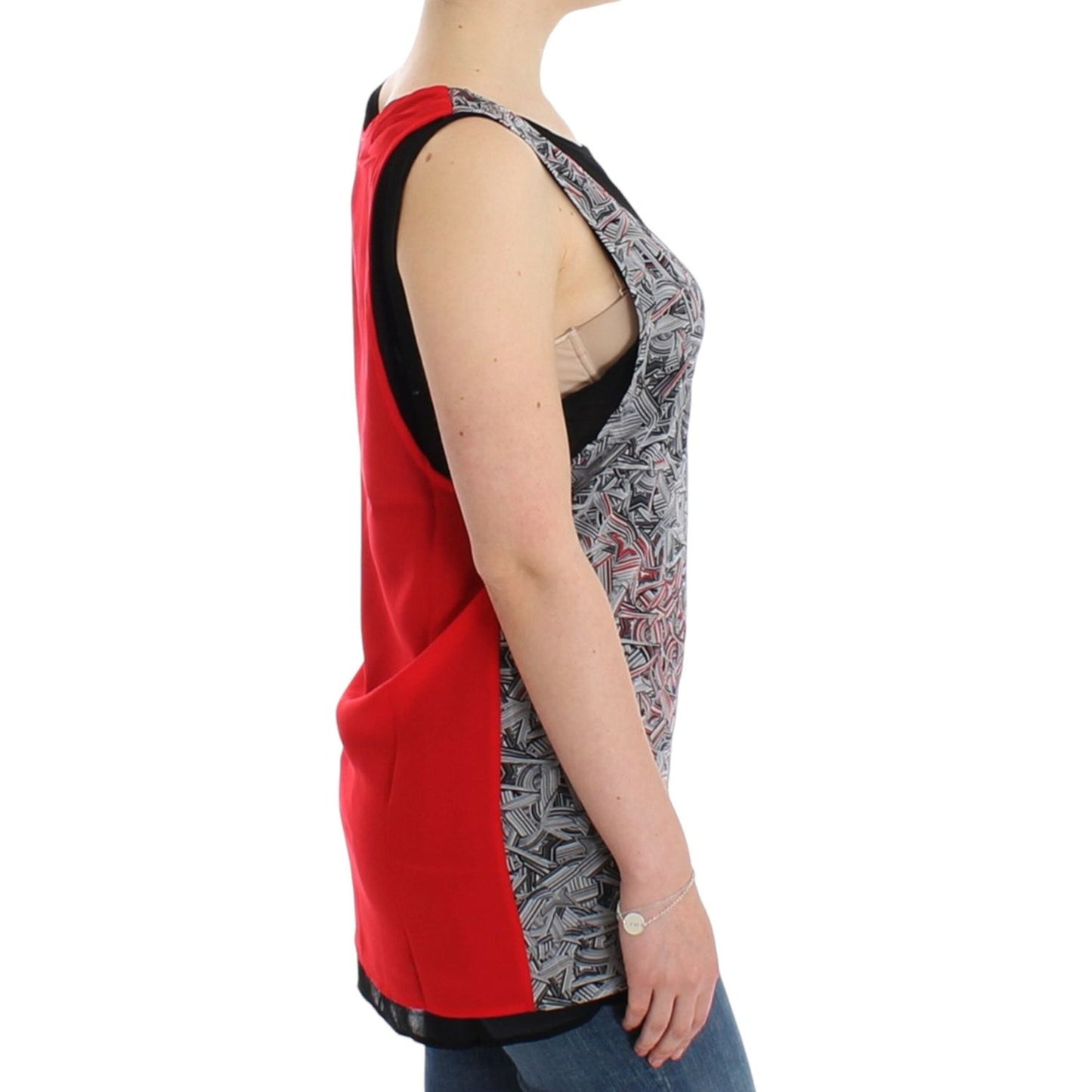 Costume National Black sleeveless top