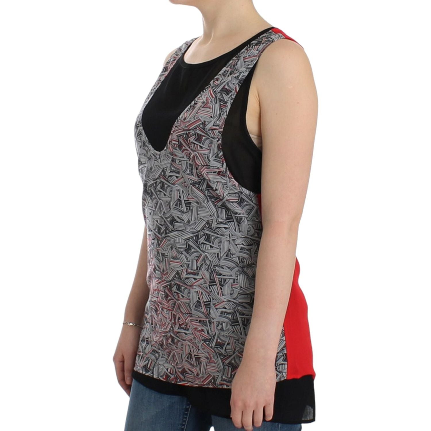 Costume National Black sleeveless top