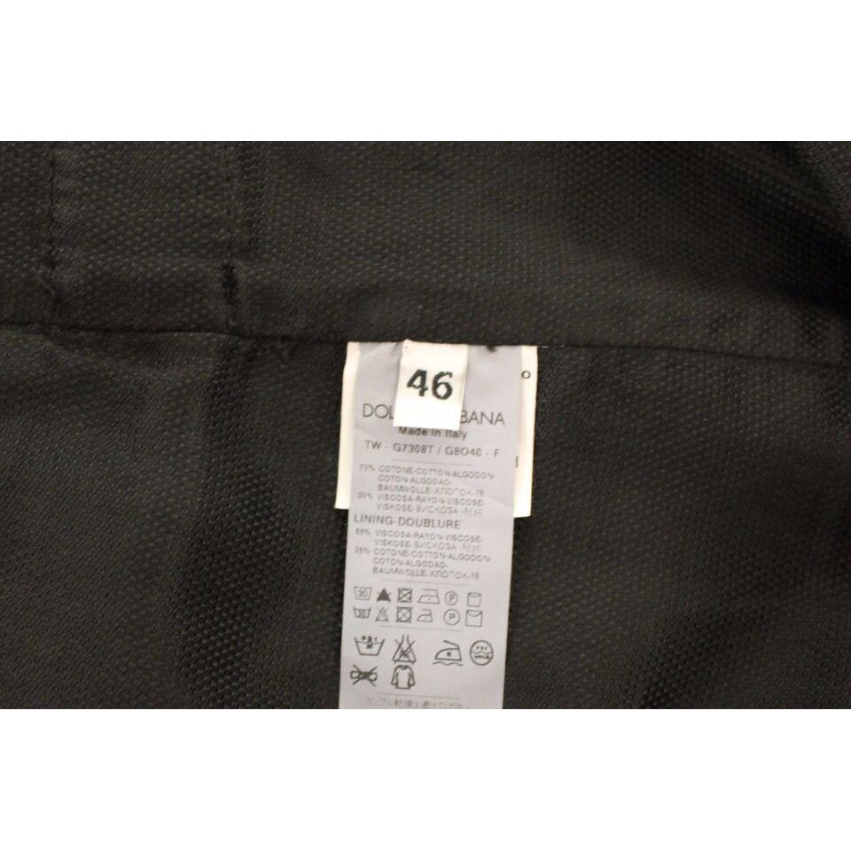 Dolce & Gabbana Black Cotton Viscose Dress Vest Blazer