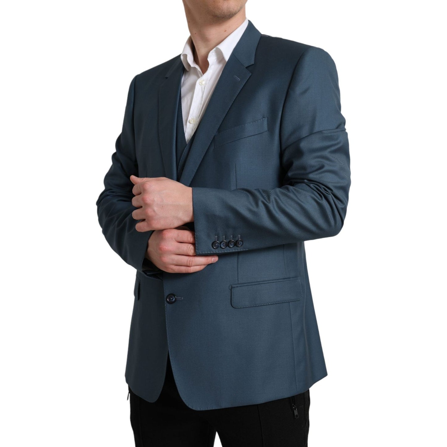 Dolce & Gabbana Green Single Breasted 2 Piece MARTINI Suit Dolce & Gabbana