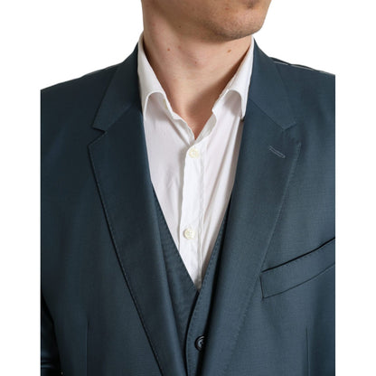 Dolce & Gabbana Green Single Breasted 2 Piece MARTINI Suit Dolce & Gabbana