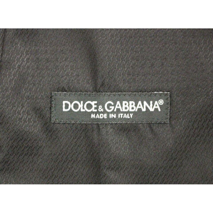 Dolce & Gabbana Gray Wool Formal Dress Vest Gilet Weste Dolce & Gabbana