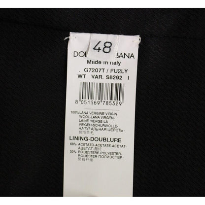 Dolce & Gabbana Gray Wool Formal Dress Vest Gilet Weste Dolce & Gabbana