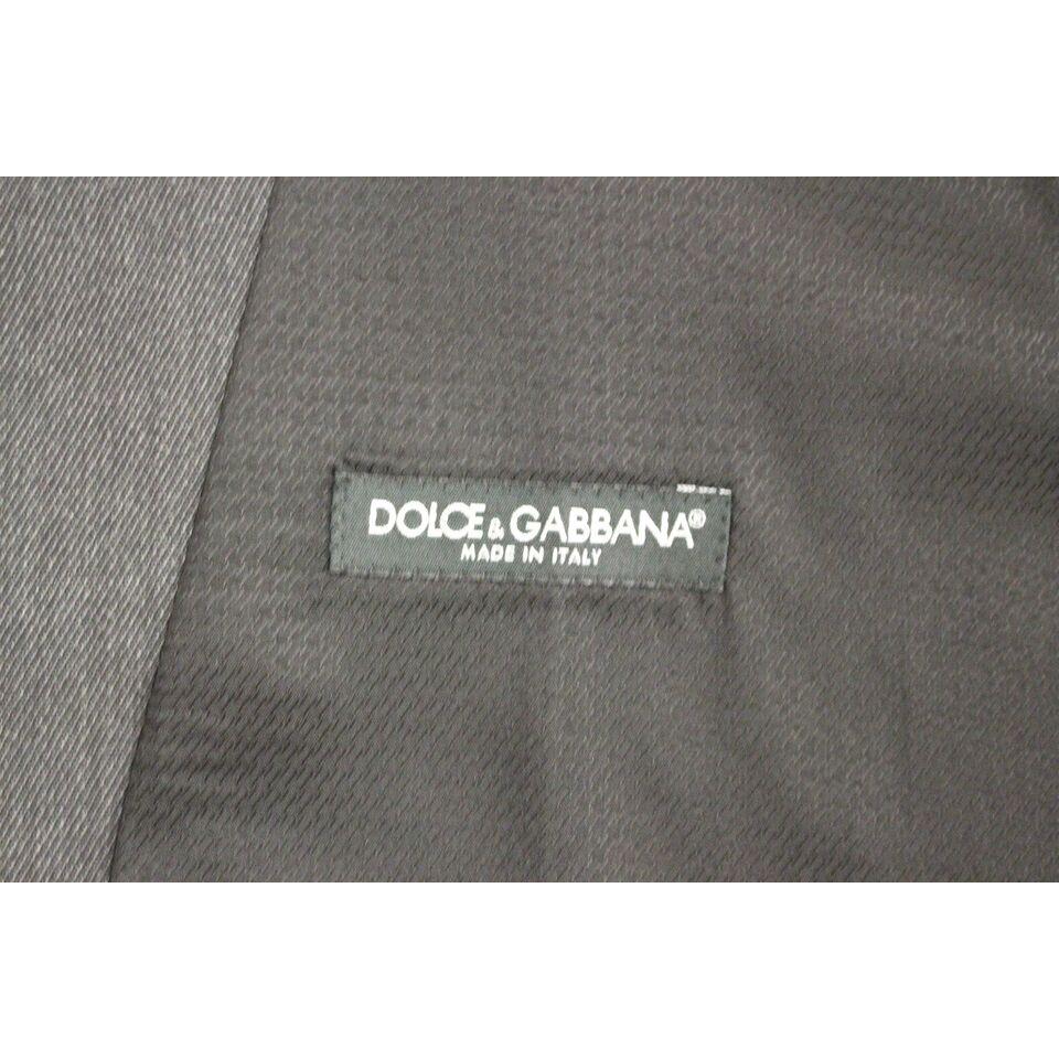 Dolce & Gabbana Gray Wool Formal Dress Vest Gilet Weste Dolce & Gabbana