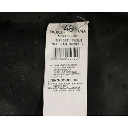 Dolce & Gabbana Gray Wool Formal Dress Vest Gilet Weste Dolce & Gabbana