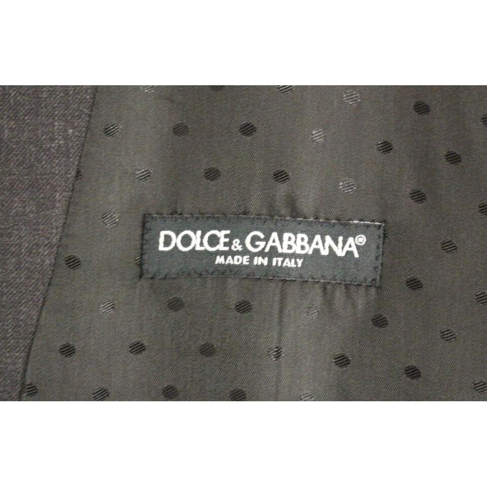 Dolce & Gabbana Gray Wool Formal Dress Vest Gilet Weste Dolce & Gabbana