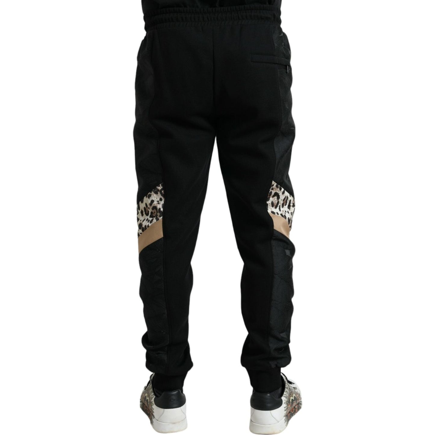 Dolce & Gabbana Black Cotton Slim Stretch Jogger Pants Dolce & Gabbana