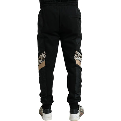 Dolce & Gabbana Black Cotton Slim Stretch Jogger Pants Dolce & Gabbana