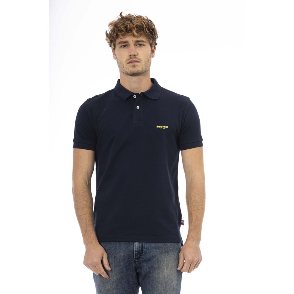 Baldinini Trend Blue Cotton Polo Shirt Baldinini Trend