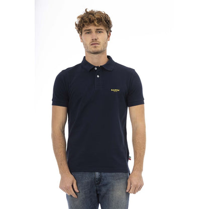 Baldinini Trend Blue Cotton Polo Shirt Baldinini Trend