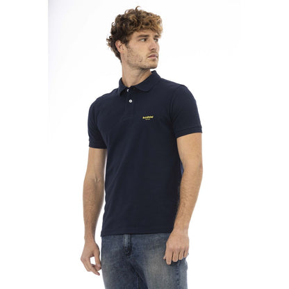 Baldinini Trend Blue Cotton Polo Shirt Baldinini Trend