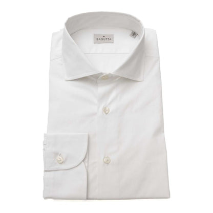 Bagutta White Cotton Men's Shirt Bagutta