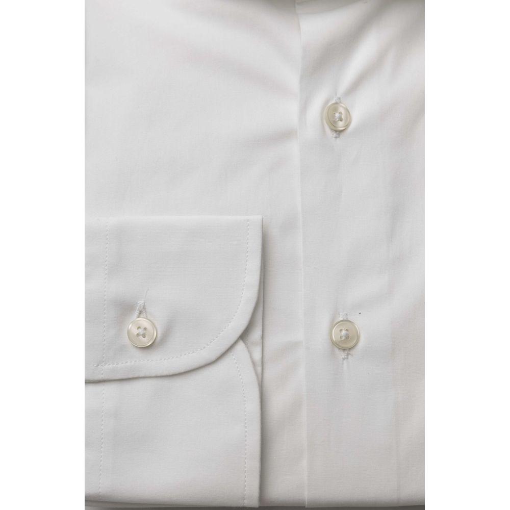 Bagutta White Cotton Men's Shirt Bagutta