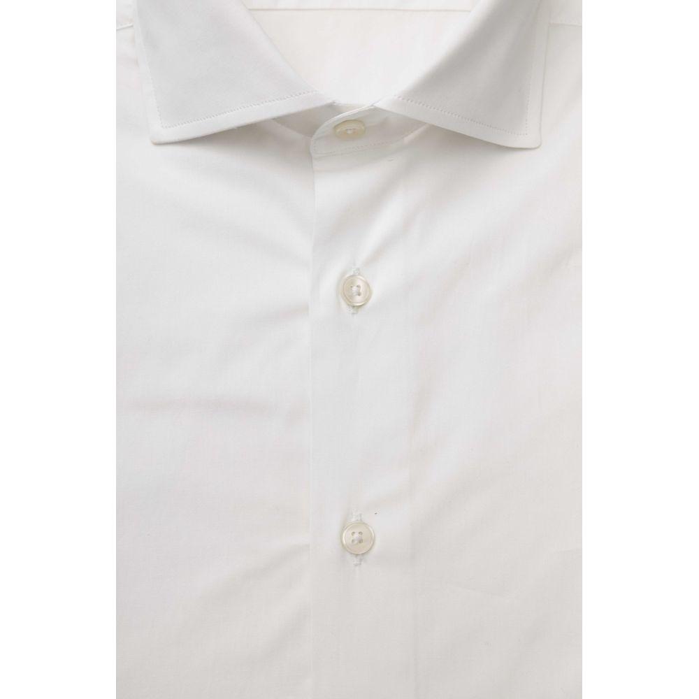 Bagutta White Cotton Men's Shirt Bagutta