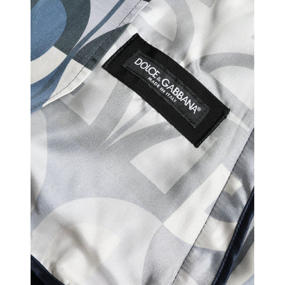 Dolce & Gabbana Multicolor Logo Print Bomber Blouson Jacket Dolce & Gabbana