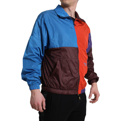 Dolce & Gabbana Multicolor Color Windbreaker Jacket Dolce & Gabbana