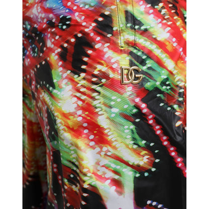 Dolce & Gabbana Multicolor Luminarie Print Men Bermuda Shorts
