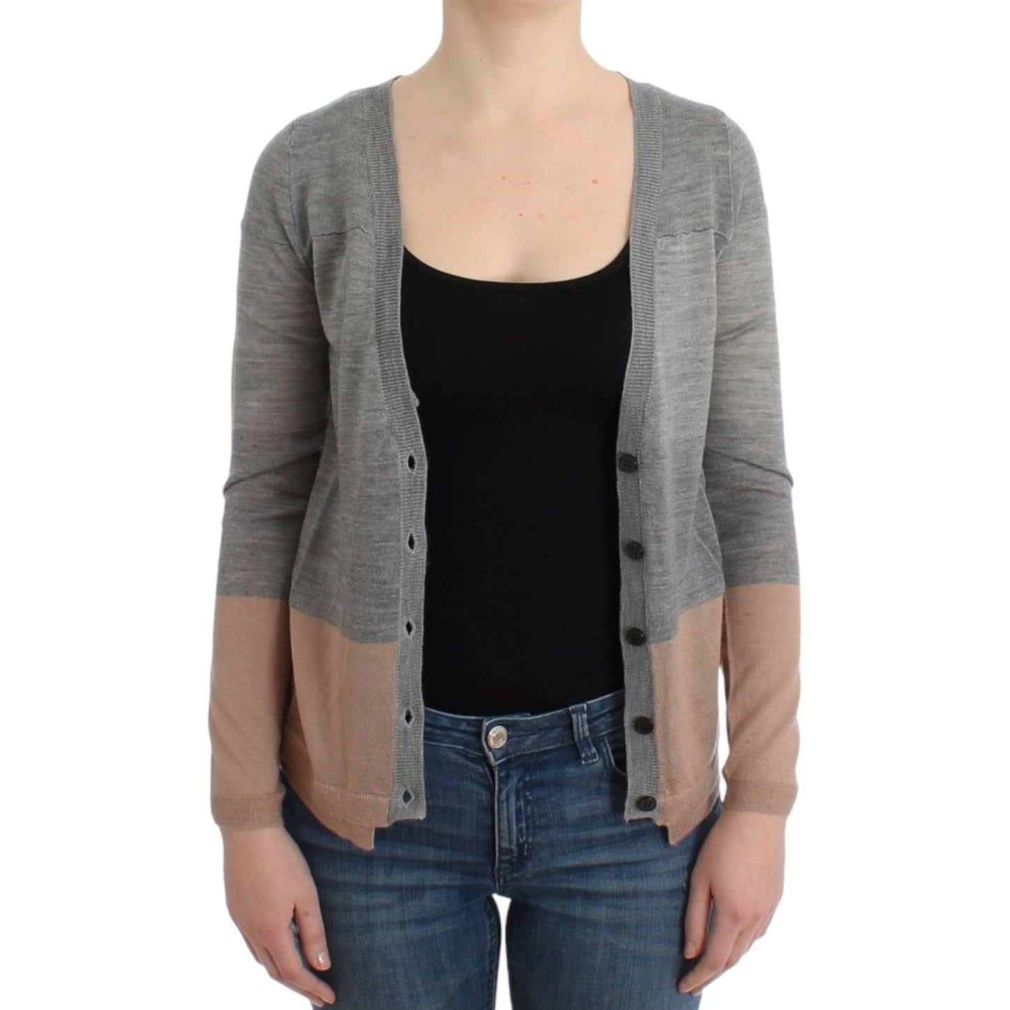 Costume National Gray lightweight cardigan Costume National
