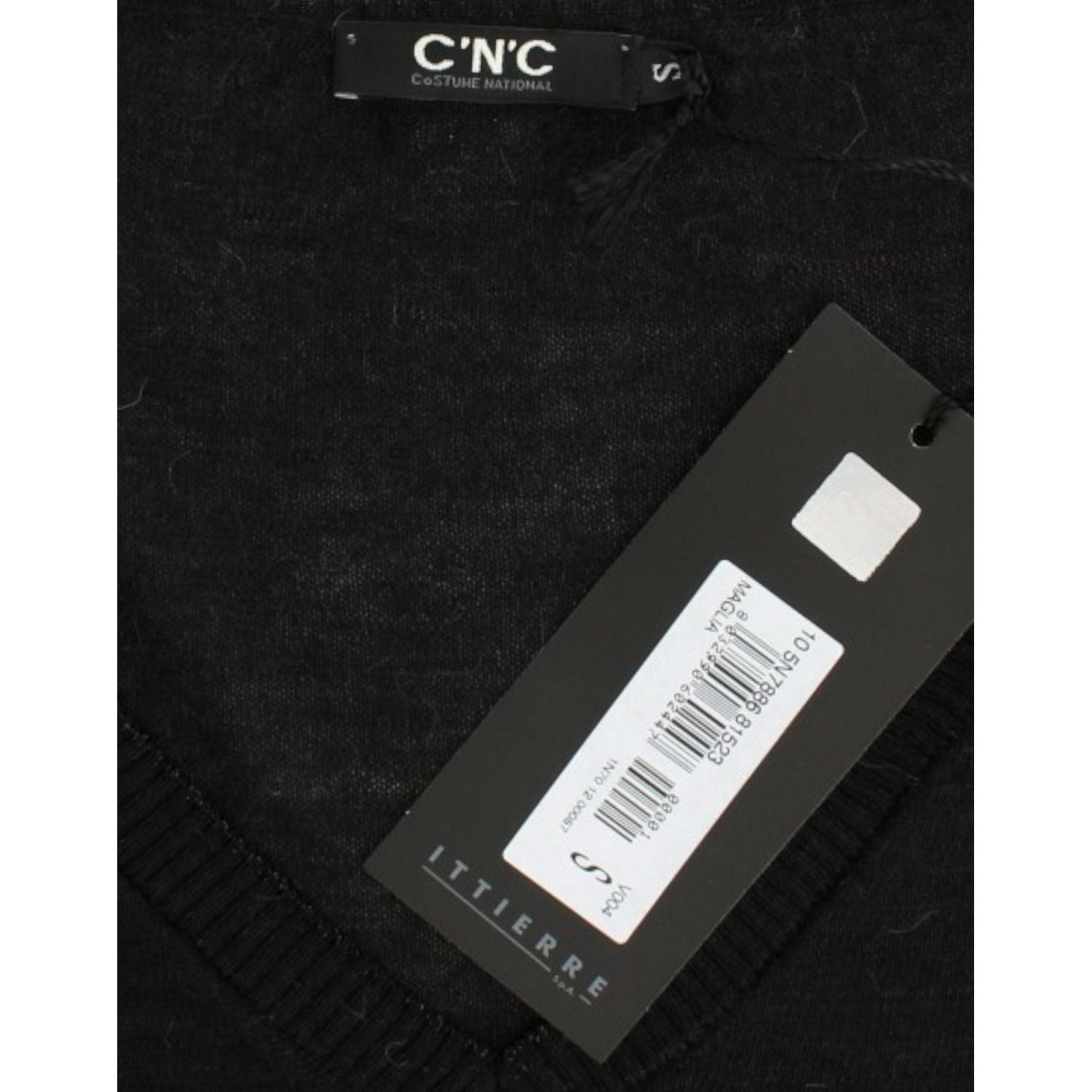 Costume National Black V-neck lightweight sweater