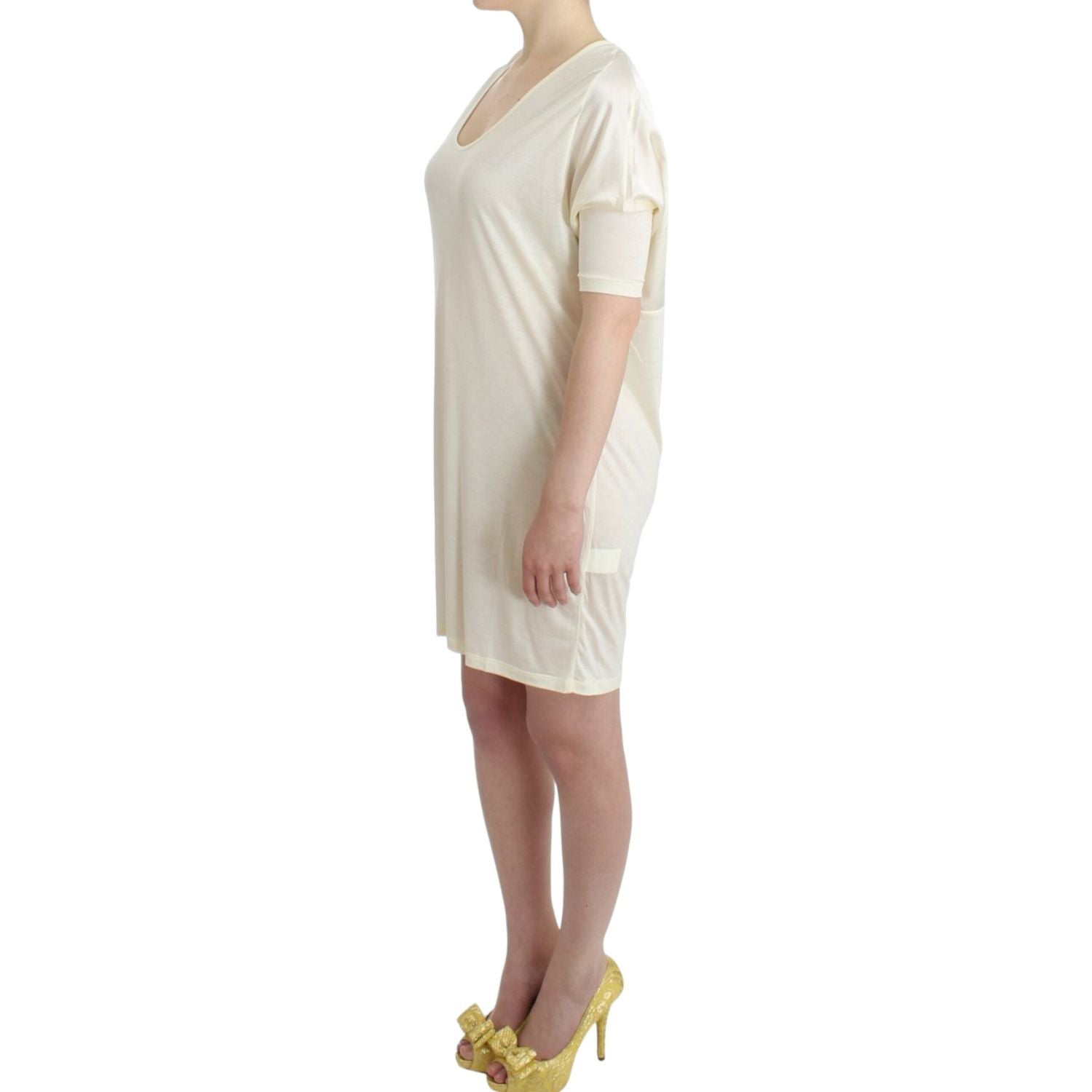 Costume National White modal tube dress