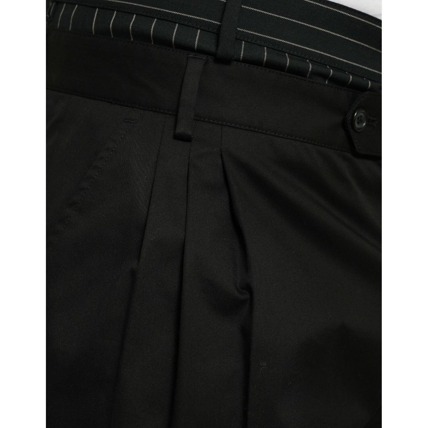 Dolce & Gabbana Black Cotton Stretch Cargo Bermuda Shorts Dolce & Gabbana