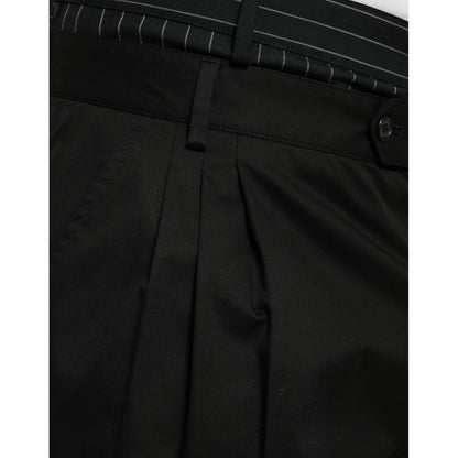 Dolce & Gabbana Black Cotton Stretch Cargo Bermuda Shorts Dolce & Gabbana