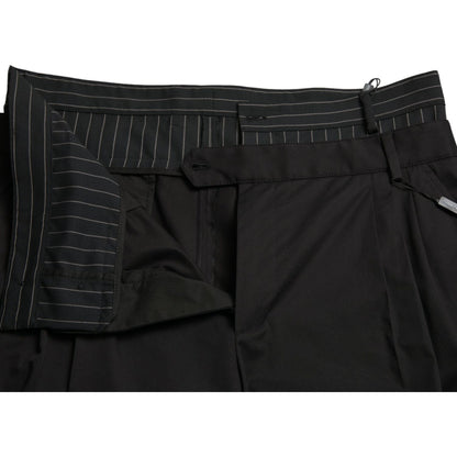 Dolce & Gabbana Black Cotton Stretch Cargo Bermuda Shorts Dolce & Gabbana