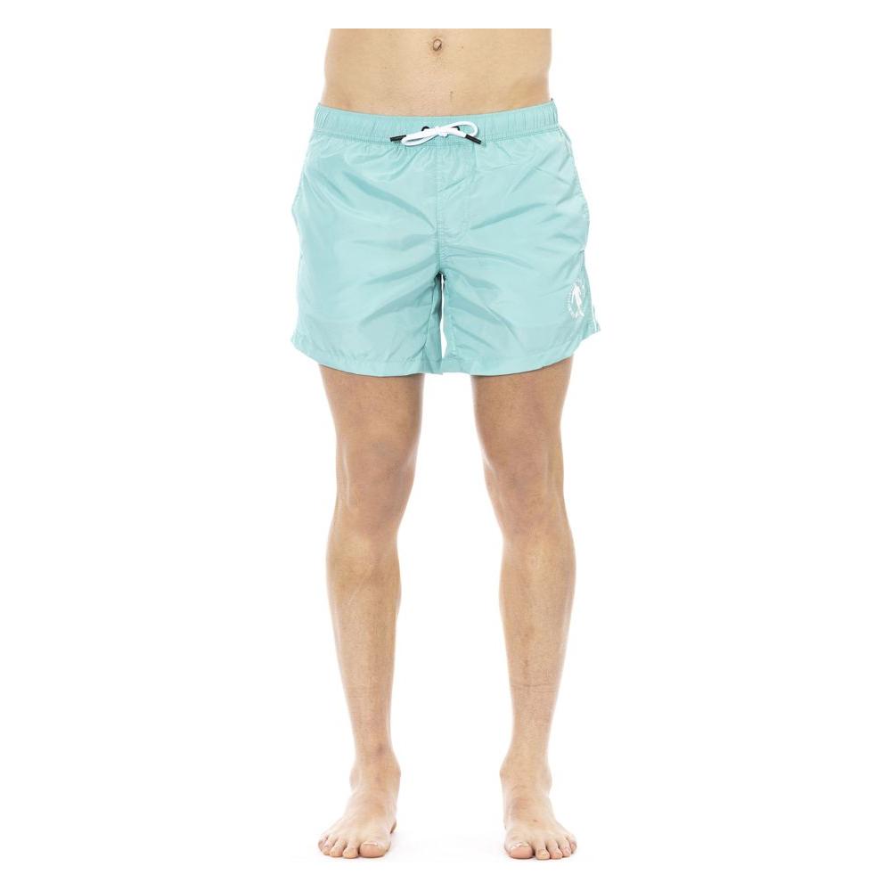 Bikkembergs Light Blue Polyester Men Swimwear Bikkembergs