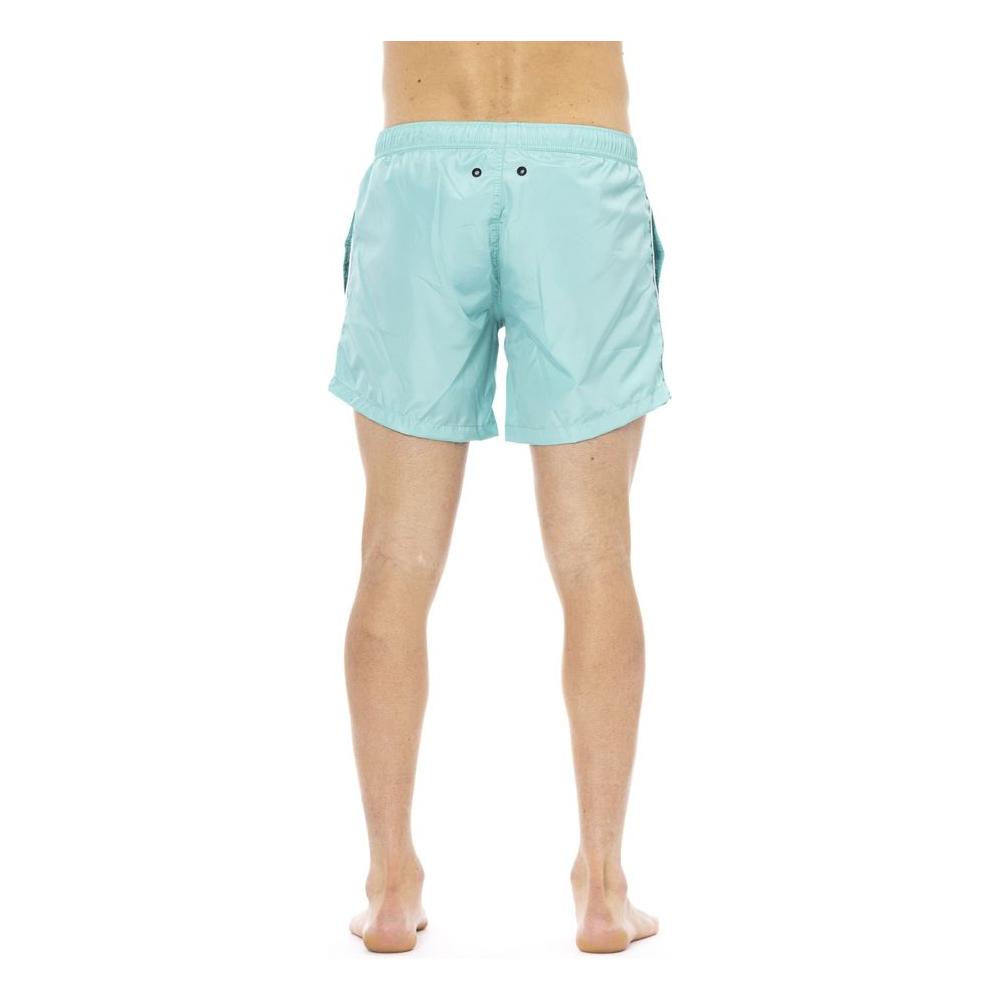 Bikkembergs Light Blue Polyester Men Swimwear Bikkembergs