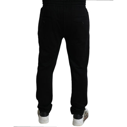 Dolce & Gabbana Black DG Logo Skinny Jogger Sweatpants Pants Dolce & Gabbana