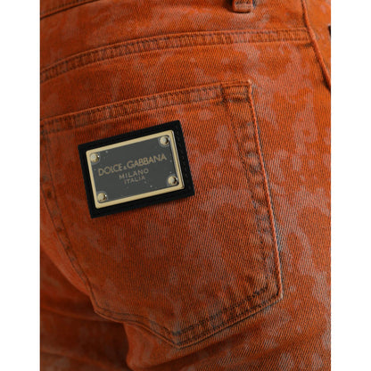 Dolce & Gabbana Multicolor Ombre Cotton Slim Fit Denim Jeans Dolce & Gabbana