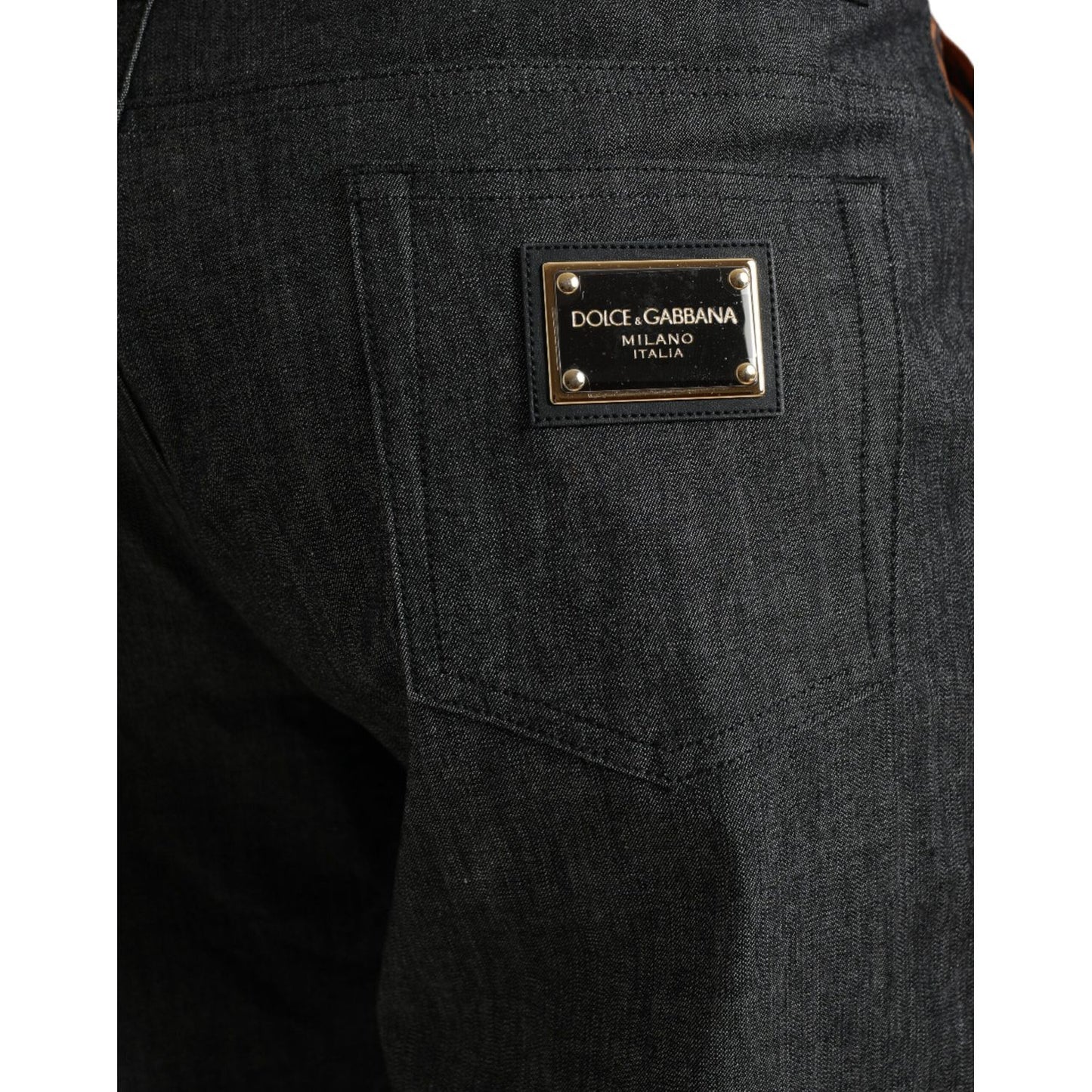 Dolce & Gabbana Multicolor Tiger Cotton Loose Denim Jeans Dolce & Gabbana