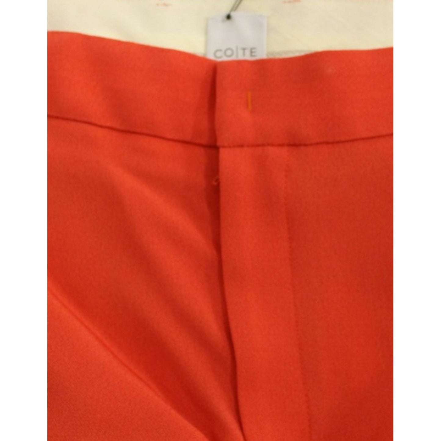 Chic Orange Boyfriend Pants - Italian Crafted