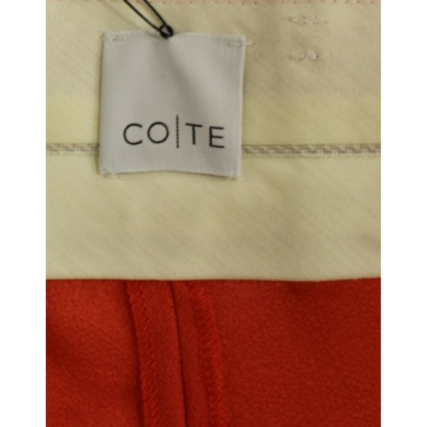 Chic Orange Boyfriend Pants - Italian Crafted